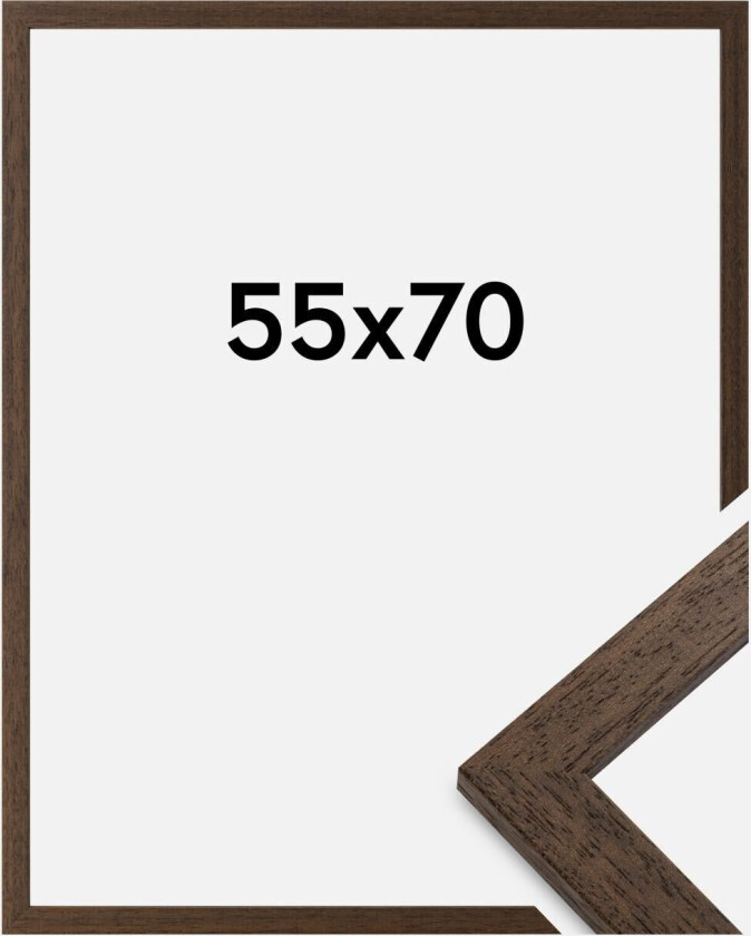 Ramme Brown Wood Akrylglass 55x70 Cm
