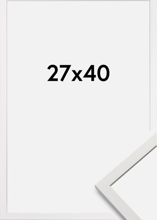 Ramme Edsbyn Akrylglass Hvit 27x40 Cm