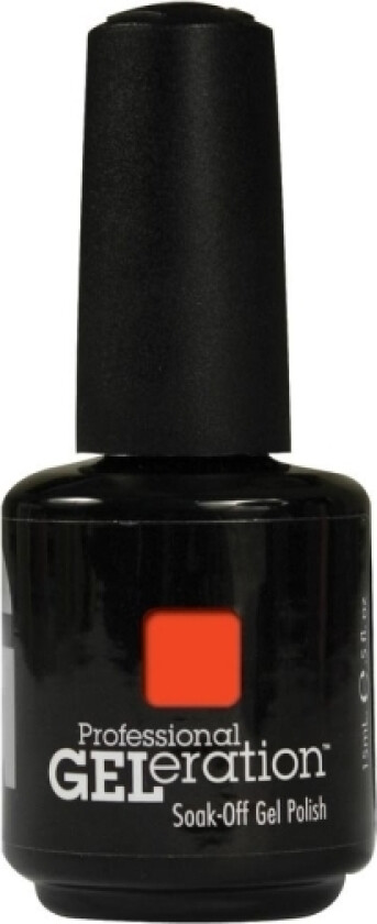 Jessica Jessica, Geleration Colours, Semi-Permanent Nail Polish, Gel-225, Confident Coral, 15 Ml For Women