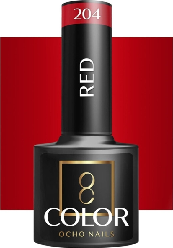 Activeshop Ocho Nails Hybrid Nail Polish Red 204 -5 G