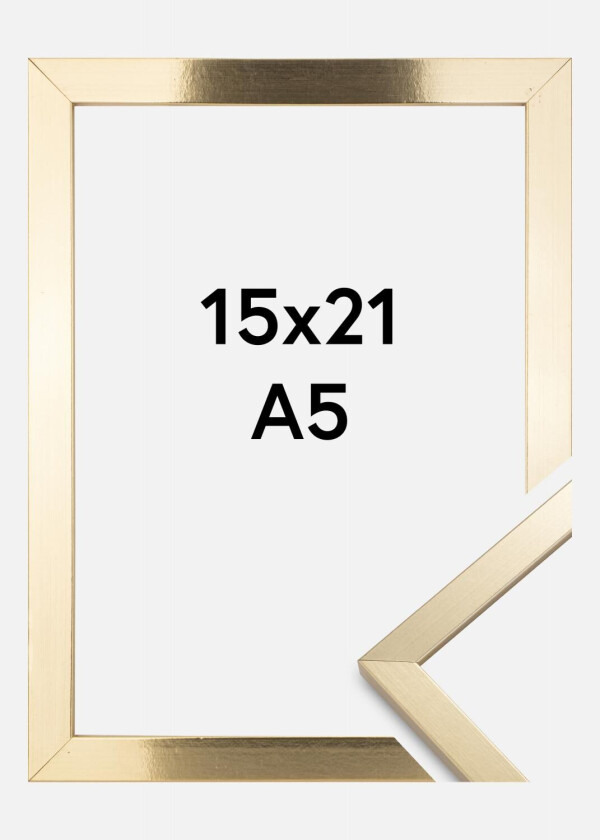 Ramme Trendy Akrylglass Gull 15x21 Cm (A5)