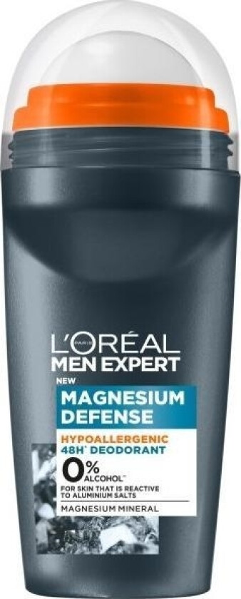 L'oreal Paris Loreal_Men Expert Magnesium Defense Hypoallergenic Deodorant Roll-On 50Ml