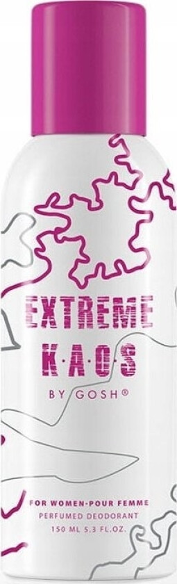 Gosh Gosh, Extreme Kaos, Anti-Perspirant, Deodorant Spray, For Kvinner, 150 Ml For Women