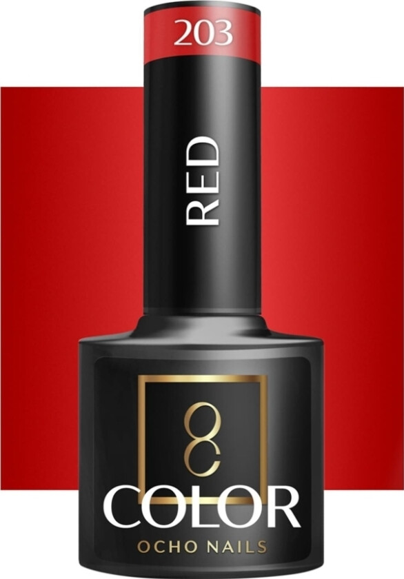 Activeshop Ocho Nails Hybrid Nail Polish Red 203 -5 G