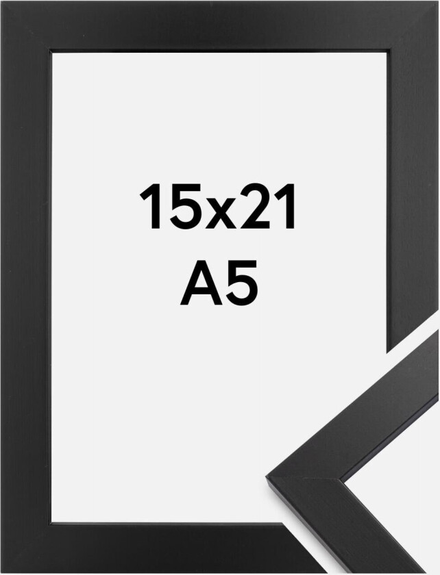 Ramme Black Wood Akrylglass 15x21 Cm (A5)
