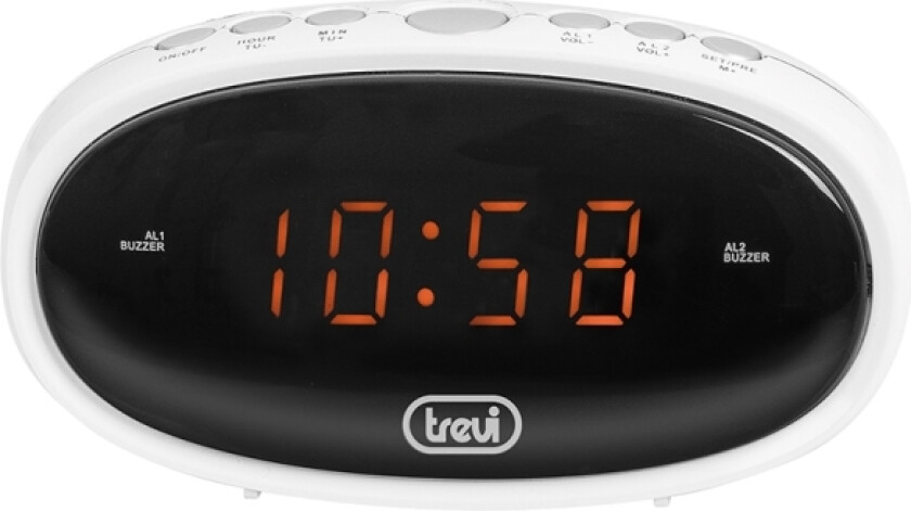 Ec 880, Digital Vekkerklokke, Oval, Sort, Hvit, China, Led, Rav