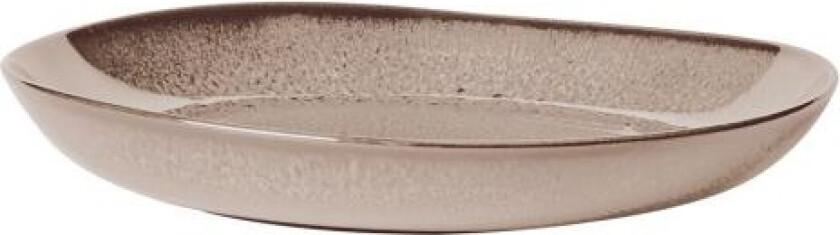 Lave, Serveringsplate, Oval, Leire, Beige, 280 Mm, 270 Mm