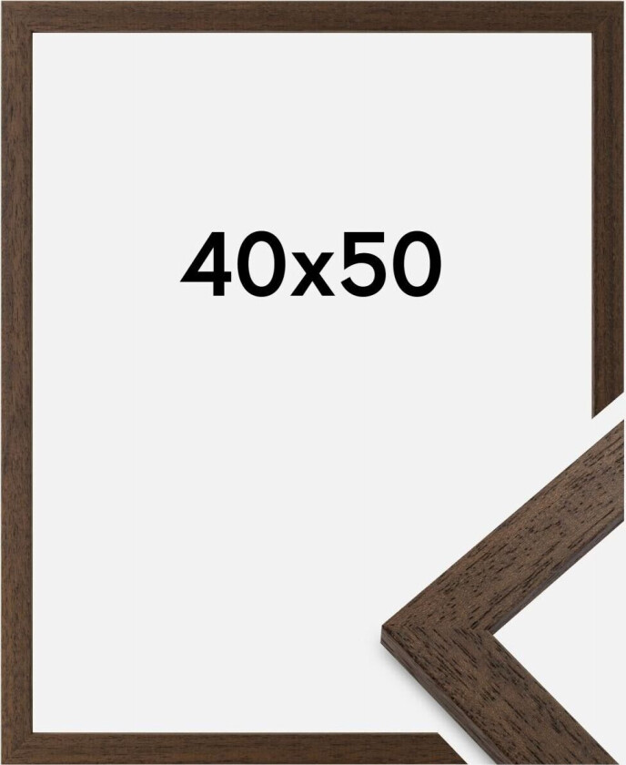 Ramme Brown Wood Akrylglass 40x50 Cm