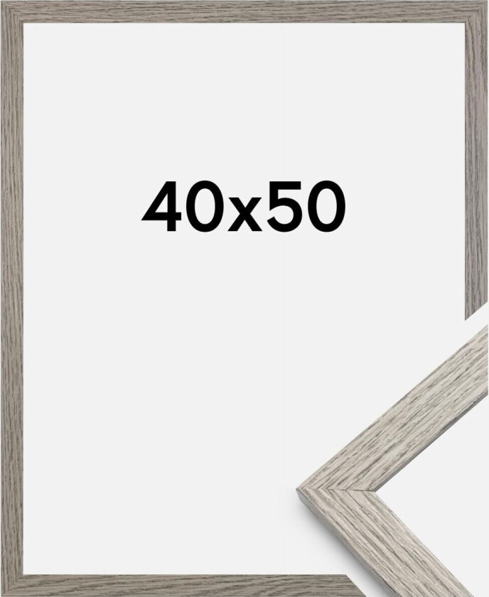 Ramme Stilren Akrylglass Grey Oak 40x50 Cm