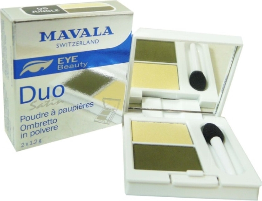 , Duo Powder, Eyeshadow Palette, No.5, Jungle, X2 Pcs, 1.2 G For Women