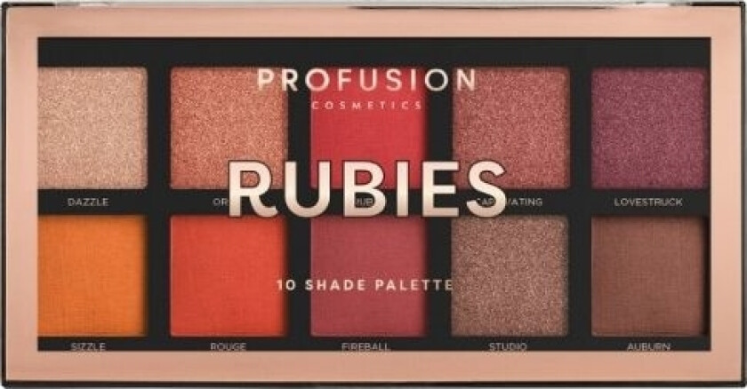 Profusion Profusion Rubies Eyeshadow Palette Palette Of 10 Eyeshadows