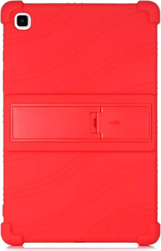 Samsung Galaxy Tab A7 10.4" (2022 - 2020) Silikon Deksel m. Stativ - Rød