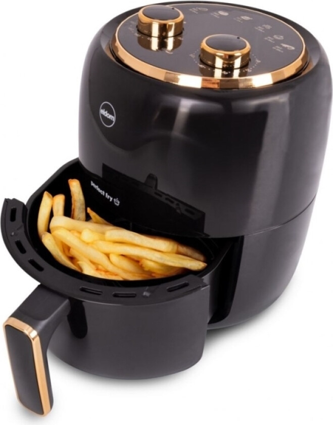 Eldom Fritto Fedtfri Frituregryde, Kapacitet 3,5 L, Justerbar Temp., Ur, 1300 W