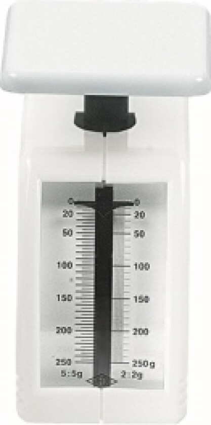 249 862000, Mekanisk Kjøkkenvekt, 0,25 Kg, 2 G, Hvit, Countertop, 104 Mm