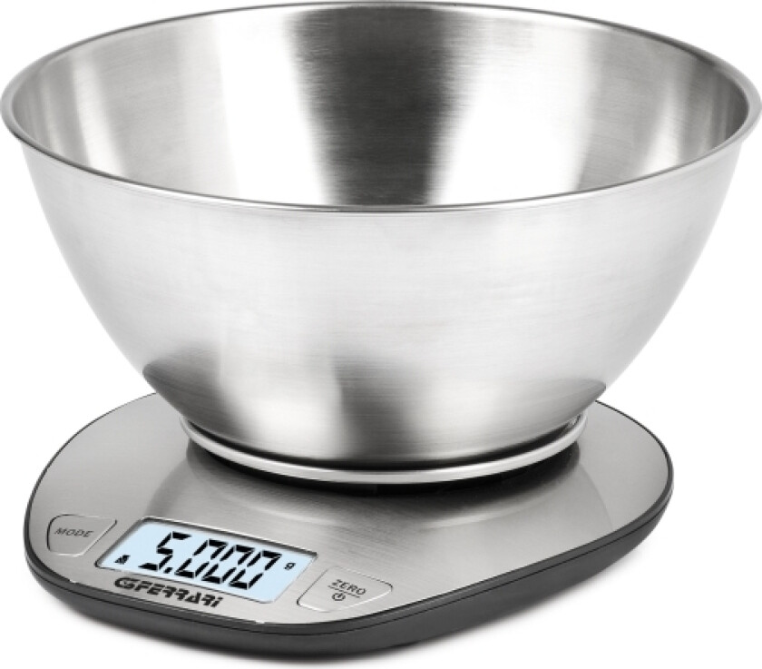 G20062, Elektronisk Kjøkkenvekt, 5 Kg, 1 G, Rustfritt Stål, Rustfritt Stål, Benkeplate