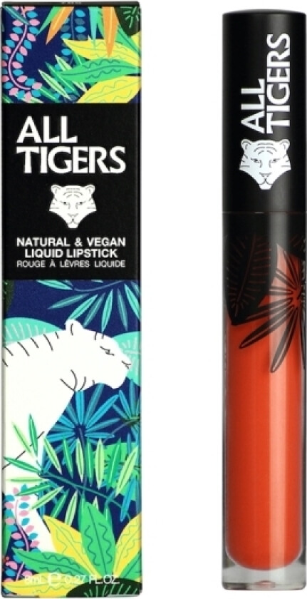 All Tigers Natural &Amp Vegan Liquid Lipstick 785 Hear Me Roar 8Ml