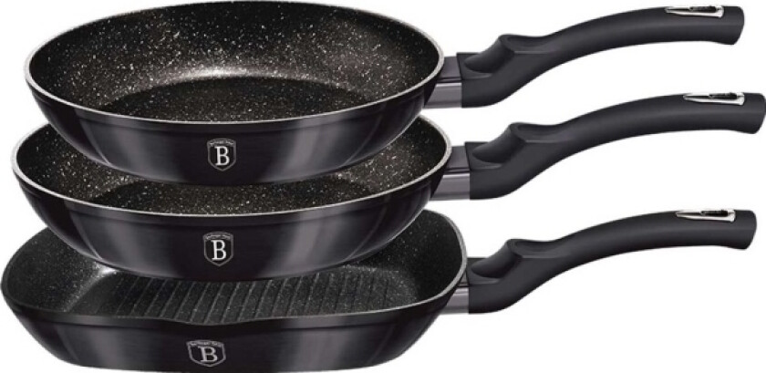 Berlinger Haus Frying Pan Carbon Pro 20 24 28Cm Set 3Pcs.