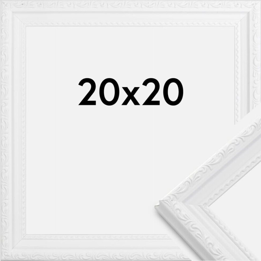 Ramme Abisko Hvit 20x20 Cm