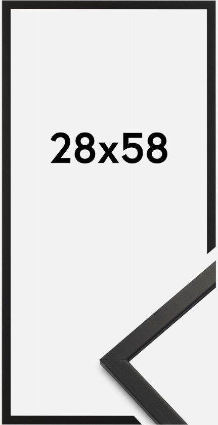 Ramme Edsbyn Akrylglass Svart 28x58 Cm