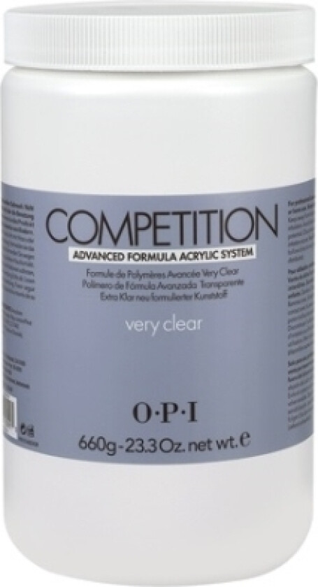 Opi Opi, Competition, Acrylic Nail Powder, Very Clear, 660 G For Women