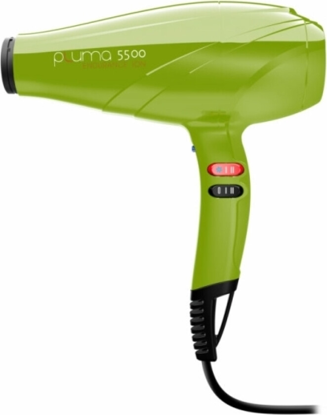 Hårføner Tørker Pluma Ac Ga.Ma, 2400W Grønn 2 Dyser Og Diffuser