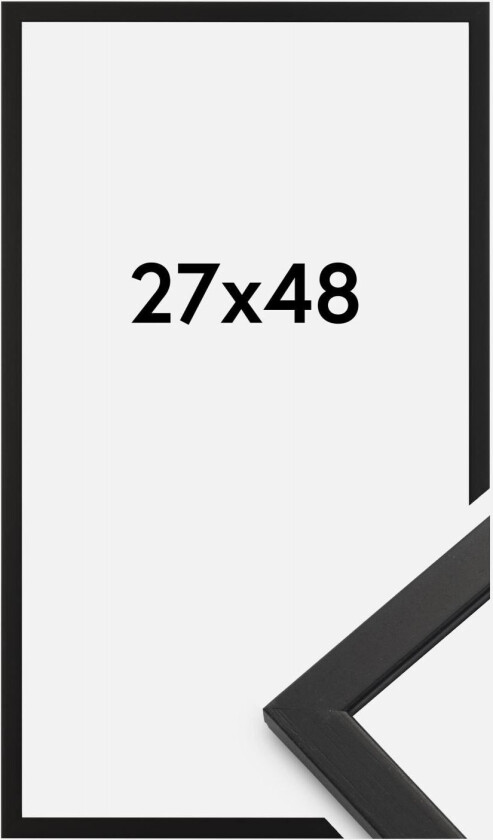 Ramme Edsbyn Akrylglass Svart 27x48 Cm