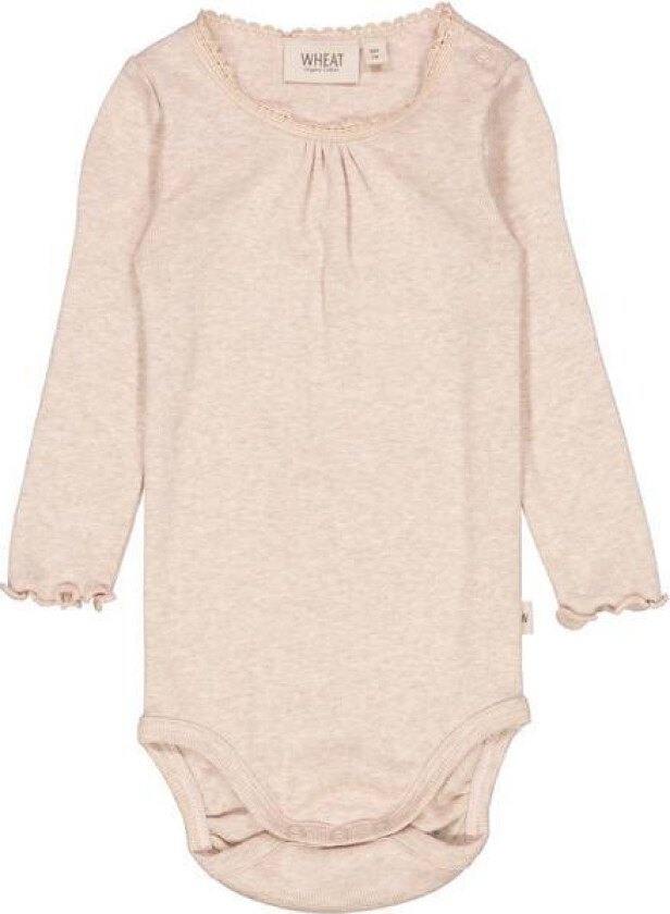 Body Rib Lace Ls Rose Melange