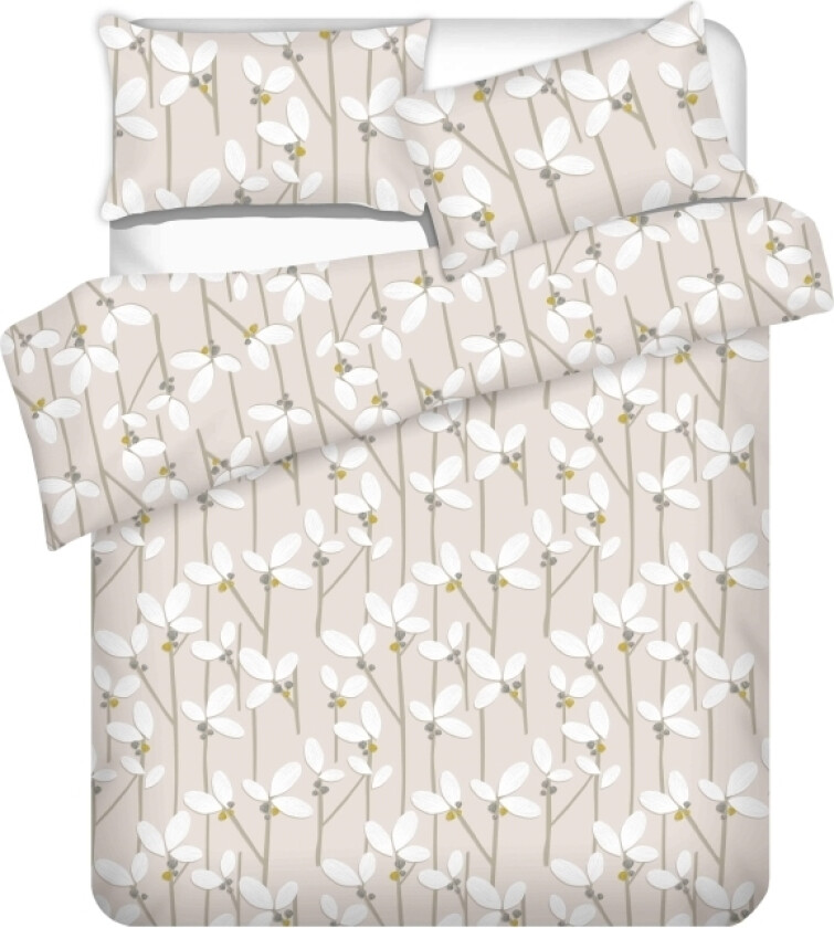 Sengesett Domoletti Cover Kompl Medv Hvit Blomster 200X220