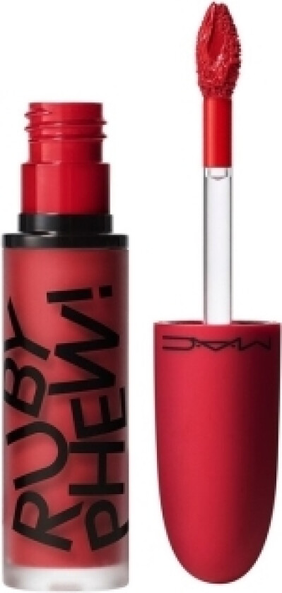 Mac Mac, Retro, Matte, Liquid Lipstick, Ruby Phew Red, 5 Ml For Women