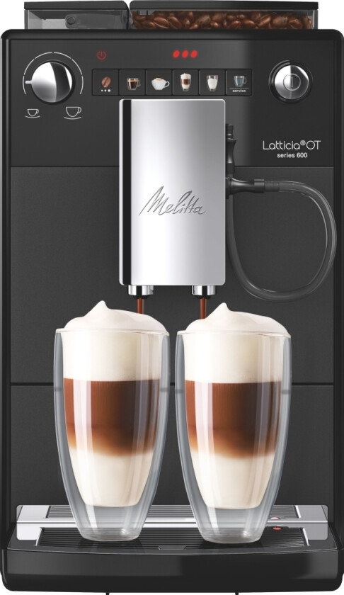 Latticia Ot F300-100, Espressomaskin, 1,5 L, Kaffebönor, Inbyggd Kvarn, 1450 W, Svart