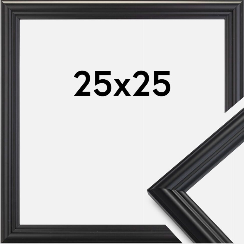 Ramme Siljan Svart 25x25 Cm