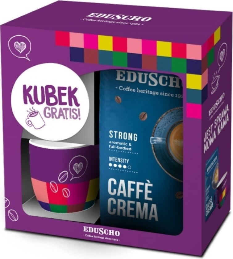 Eduscho Crema Strong Kaffebønner 1000G + Krus