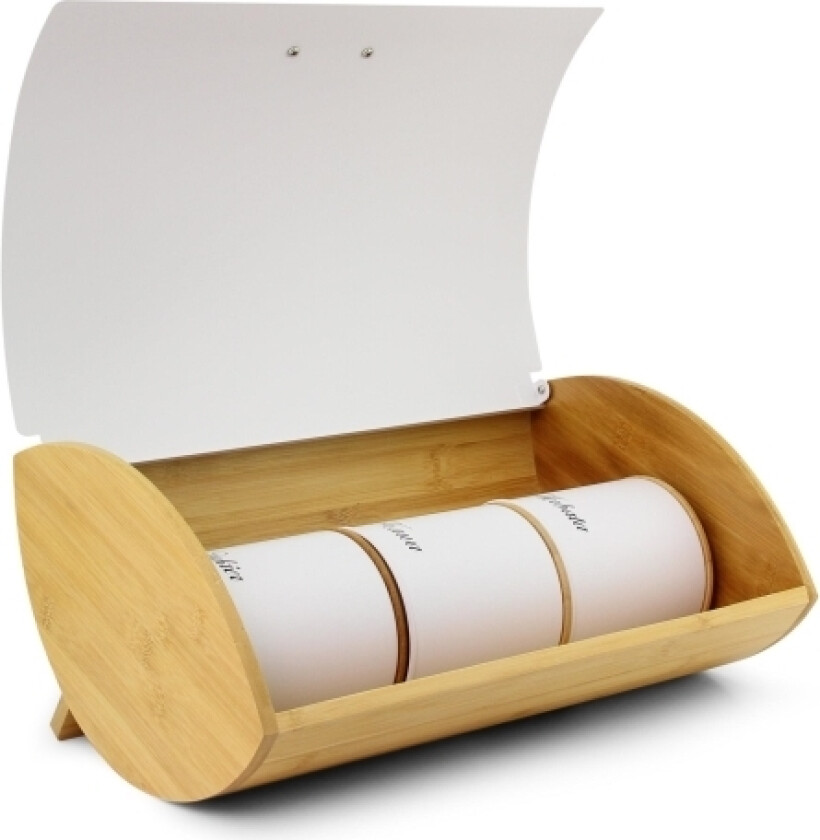 Promis Brødboks I Bambus Og Stål (Pchz-3W)