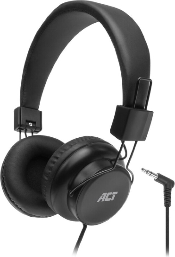 Act Ac9300 Hodetelefoner/Headset Hodetelefoner Kablet Hodebånd Musikk Svart