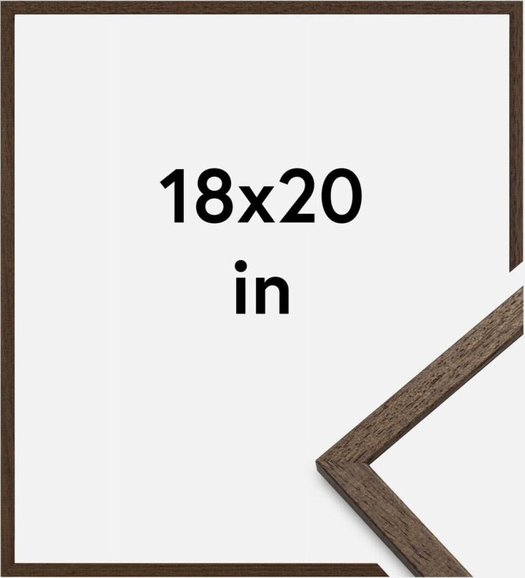 Ramme Edsbyn Akrylglass Valnøtt 18x20 Inches (45,72x50,8 Cm)