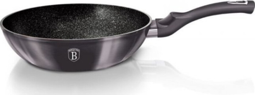 Berlinger Haus Stekepanne Granitt Wok Panne 28Cm Berlinger Haus Metallic Line Carbon Pro Bh-6900