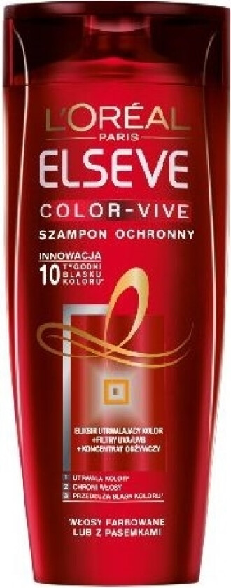 L'oreal Paris Elseve Color Vive Shampoo For Farget Hår 400 Ml
