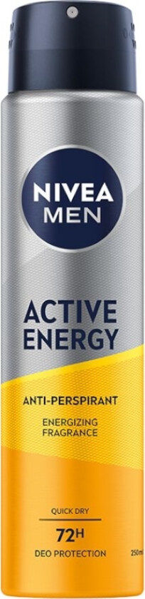 Nivea_Men Active Energy Antiperspirant Spray 250Ml