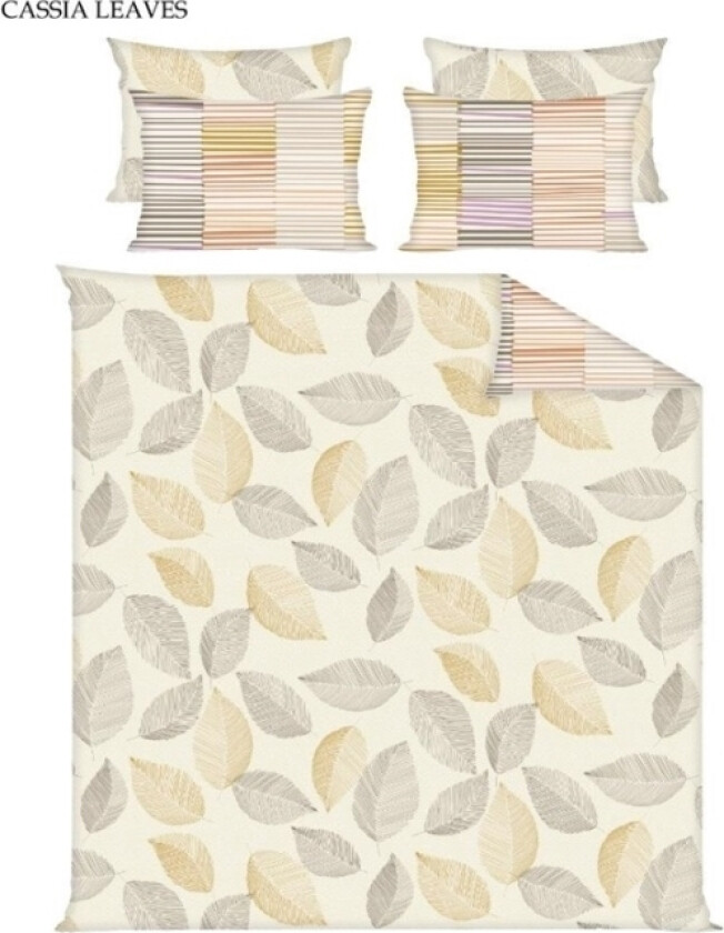 Sengesett Domoletti Kompl Cover Medv Cassia Leaves 160X200