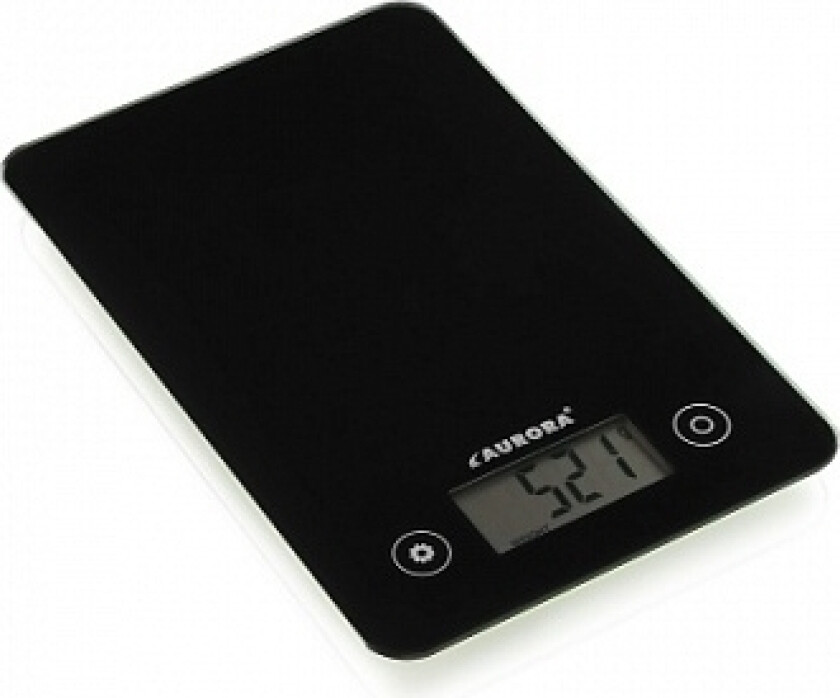 Aurora Au 4303, Elektronisk Kjøkkenvekt, 5 Kg, 1 G, Sort, Plast, Plast