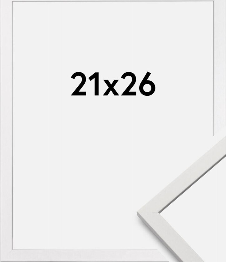 Ramme Edsbyn Akrylglass Hvit 21x26 Cm