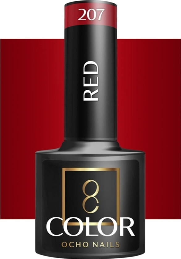 Activeshop Ocho Nails Hybrid Nail Polish Red 207 -5 G