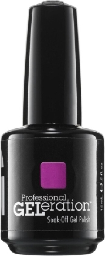 Jessica Jessica, Geleration Colors, Semi-Permanent Nail Polish, Gel-678, Pretty In Purple, 15 Ml For Women