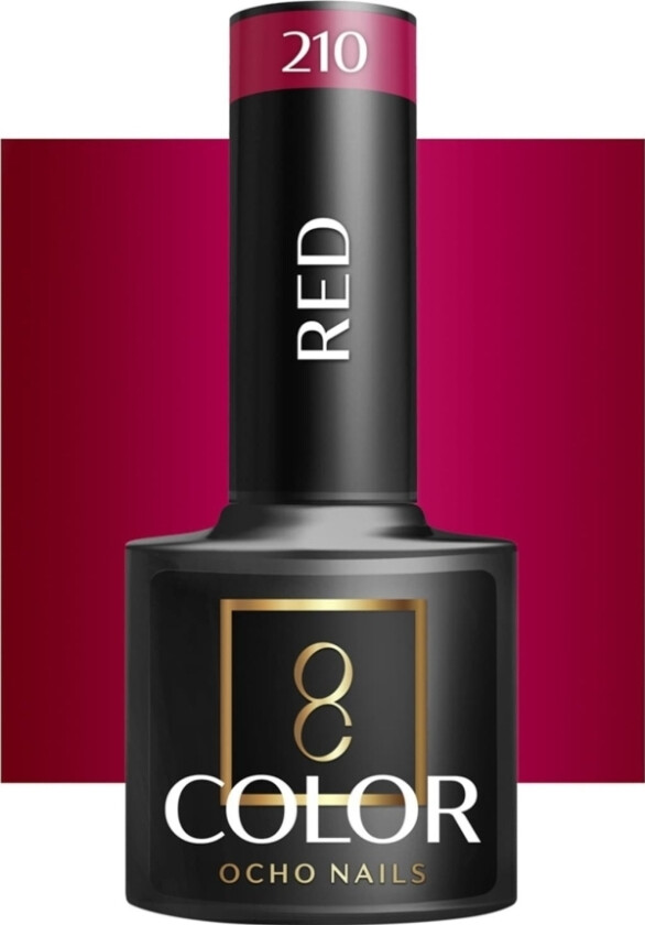 Activeshop Ocho Nails Hybrid Nail Polish Red 210 -5 G