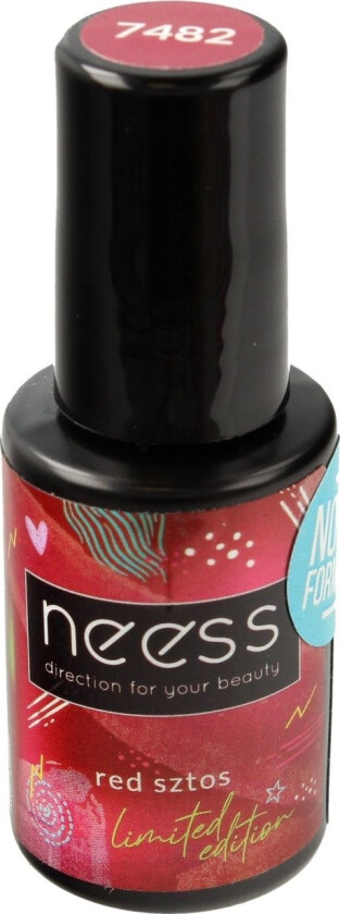 Neess Neess Hybrid Nail Polish 7482 Red Packet 4Ml