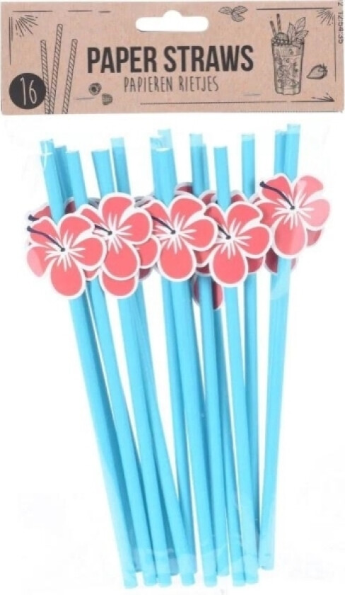 Uspesifisert_V Sugerør Drikkepapir 16Stk Pr Sett 20Cm