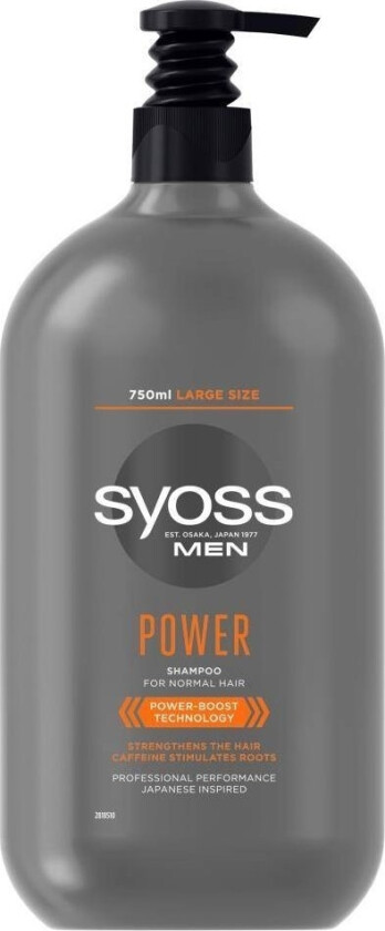 Men Power Shampoo Sjampo For Normalt Hår For Menn 750Ml