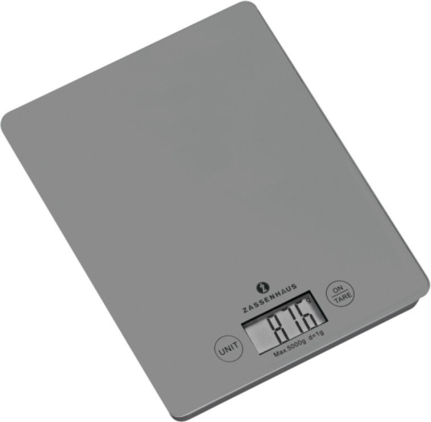 Balance, Elektronisk Kjøkkenvekt, 5 Kg, 1 G, Grå, Glass, Benkeplate