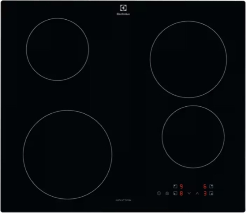 Serie 300 Eib60420ck, Svart, Inbyggd, 60 Cm, Induktionshäll Med Zon, Glass-Keramisk, 4 Zone(S)