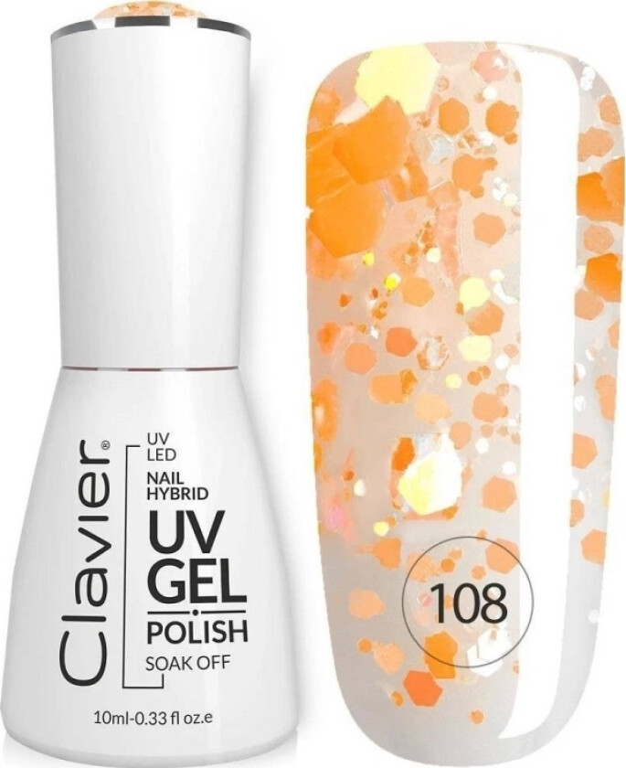 _Luxury Nail Hybrid Uv Gel Hybrid Neglelakk 108 Orangeade 10Ml